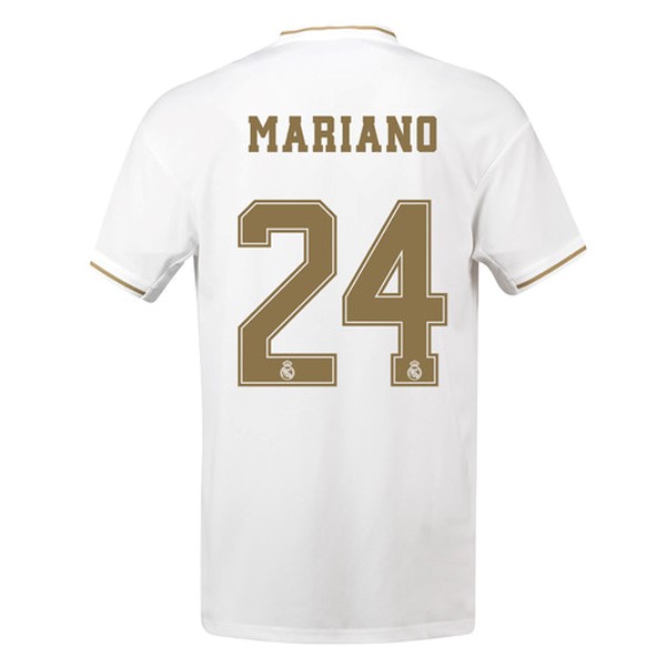 Camiseta Real Madrid NO.24 Mariano 1ª 2019-2020 Blanco
